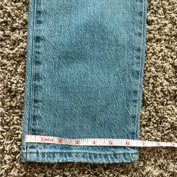 FRAME Blue Le High Straight Leg Stretch Denim Jeans Women's 27 (0708) - Picture 6 of 14